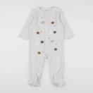 Vertbaudet - pyjama velours gris - 18 mois