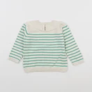 Vertbaudet - pull beige, vert - 18 mois