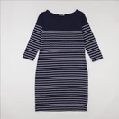 Vertbaudet - robe allaitement bleu, blanc - 34
