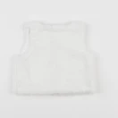 Vertbaudet - gilet blanc - 6 mois