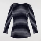 Envie de fraise - tee-shirt allaitement bleu, blanc - 36 à 38