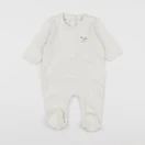 Vertbaudet - pyjama coton beige - 3 mois