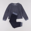 Monoprix - pyjama velours bleu - 3 ans
