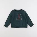 Vertbaudet - sweat vert - 4 ans