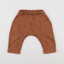 Vertbaudet - sarouel marron - 9 mois