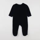 Vertbaudet - pyjama velours bleu - 9 mois