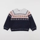 Vertbaudet - pull blanc, bleu - 36 mois