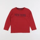 Vertbaudet - tee-shirt rouge - 6 ans