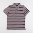 IKKS - polo gris, rose - 10 ans