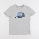 IKKS - tee-shirt gris - 10 ans