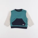 Boutchou - sweat beige, vert - 9 mois
