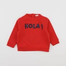 Storytelling - sweat rouge - 9 mois