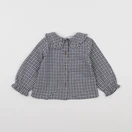 Mango - blouse bleu - 12/18 mois