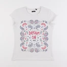 IKKS - tee-shirt blanc - 10 ans