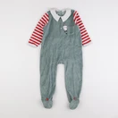Vertbaudet - pyjama velours vert - 2 ans