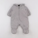 Petit Bateau - combi-pilote gris - 6 mois