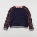 IKKS - sweat réversible bleu, gris - 10 ans