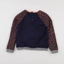 IKKS - sweat réversible bleu, gris - 10 ans