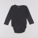 H&M - body gris - 9/12 mois
