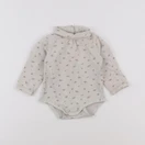 Vertbaudet - body à col beige - 9/12 mois