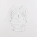 Petit Bateau - body blanc - 1 mois