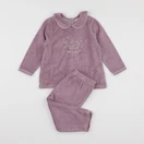 Vertbaudet - pyjama velours violet - 3 ans