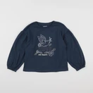 Vertbaudet - tee-shirt bleu - 5 ans