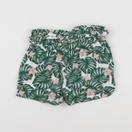 Vertbaudet - short vert - 7 ans