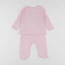 Vertbaudet - pyjama coton rose - 9 mois