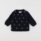 Jacadi - sweat bleu - 6 mois