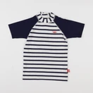 Mayoparasol - tee-shirt de bain bleu, blanc - 5/6 ans