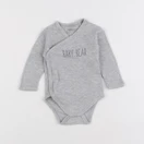 Vertbaudet - body gris - 6 mois