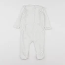 Vertbaudet - pyjama coton blanc - 12 mois