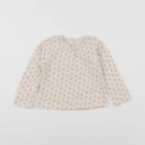 Vertbaudet - tee-shirt beige, rose - 18 mois