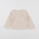 Vertbaudet - tee-shirt beige, rose - 18 mois