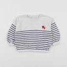 Vertbaudet - pull bleu - 12 mois