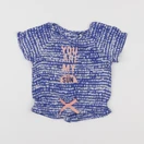 IKKS - tee-shirt bleu - 2 ans