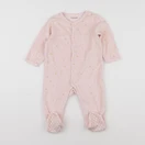 Vertbaudet - pyjama velours rose - 12 mois