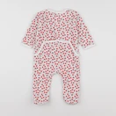 Vertbaudet - pyjama velours rouge - 9 mois
