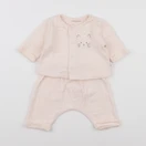 Vertbaudet - ensemble rose - 1 mois