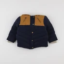Vertbaudet - manteau orange, bleu - 2 ans