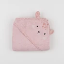 Vertbaudet - cape de bain rose - 12/24 mois