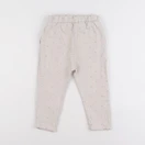 Vertbaudet - jogging beige, argent - 36 mois