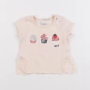 IKKS - tee-shirt rose - 3 mois