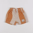 Petit Bateau - short beige, orange - 18 mois