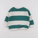 Zara - sweat blanc, vert - 18 mois