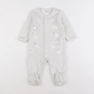 Vertbaudet - pyjama velours beige - 9 mois