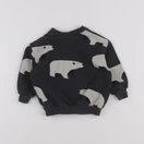 Zara - sweat gris - 9/12 mois