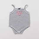 Vertbaudet - body blanc, bleu - 3 ans