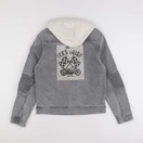 IKKS - veste imprimé au dos gris - 14 ans